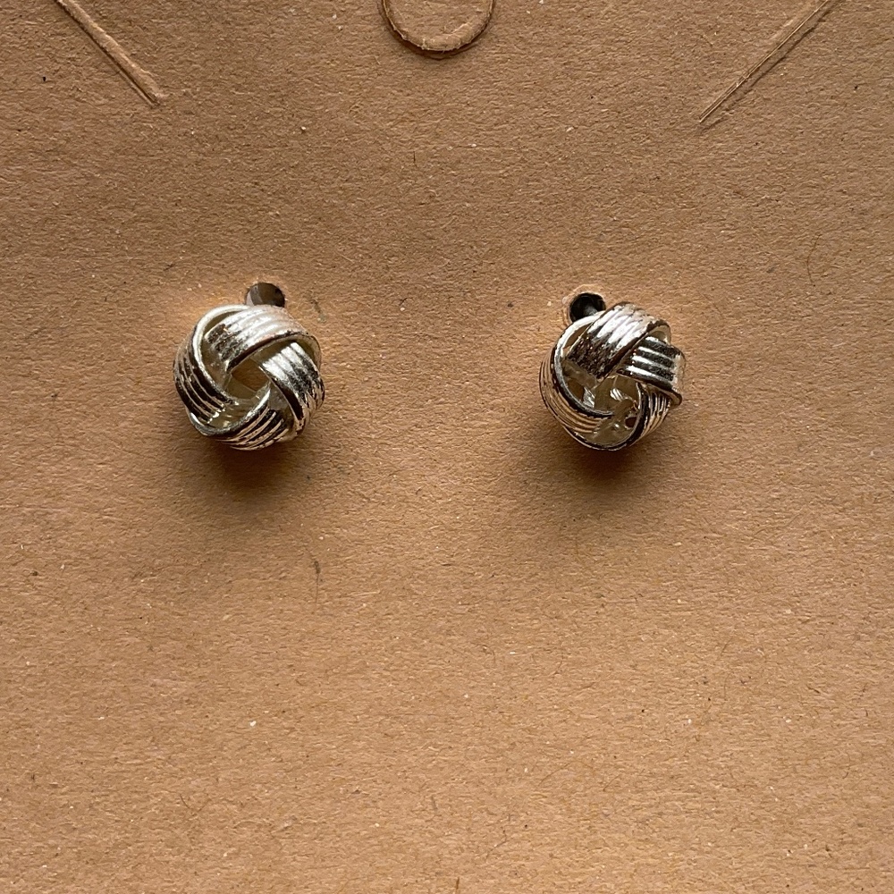 Knotted Stud Earrings